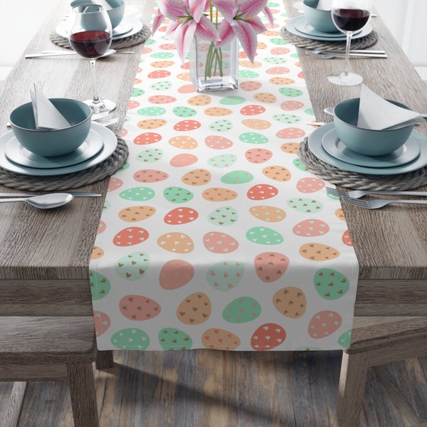 Chemin de table pour Pâques, Beau design, Choix Coton ou Polyester