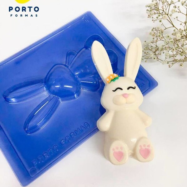 Blank Sitting Bunny 3-Piece Plastic Mold *Just in Time for Easter!*