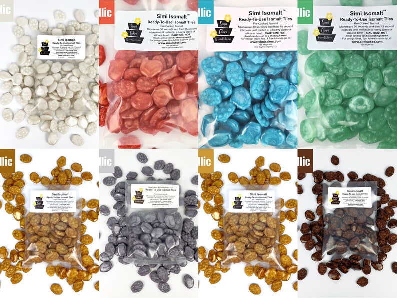 Isomalt Simi Cakes Ready-to-use Precooked Tiles (select a Color!) - Etsy