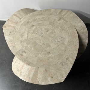 Maitland Smith style Faux Tessellated Marble Coffee Table image 4