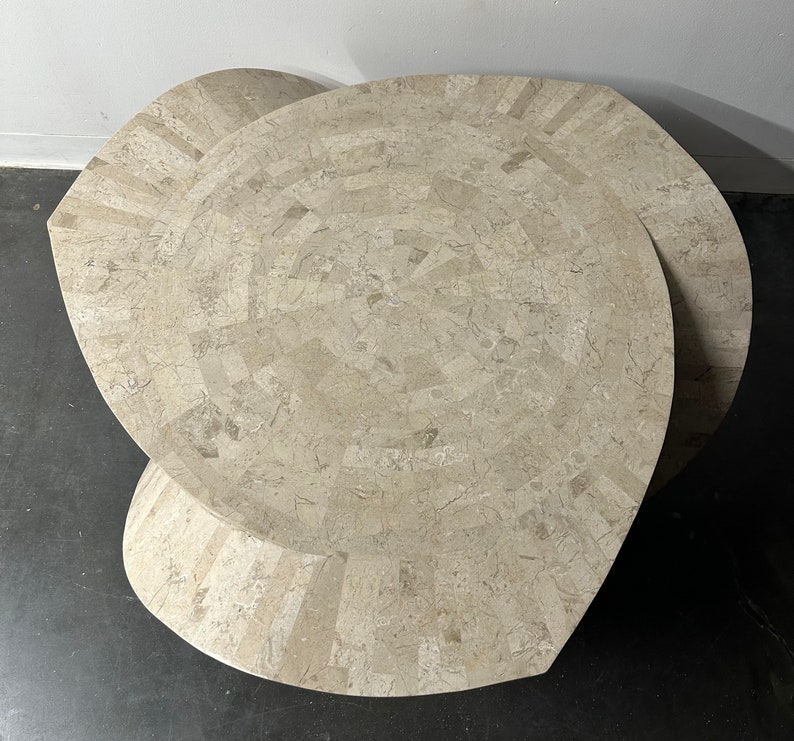 Maitland Smith style Faux Tessellated Marble Coffee Table image 4