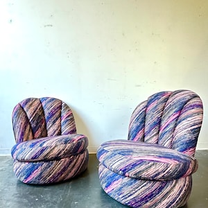 Vintage Post Modern Authentic Milo baughman for Thayer Coggin lounge chairs