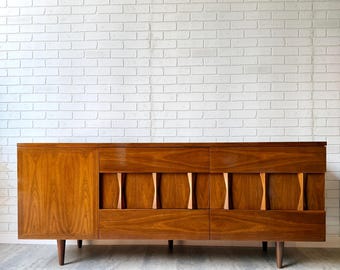 Vintage mid century low dresser by Young MFG
