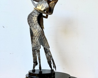 Brutalist style Dancing Figures Sculpture