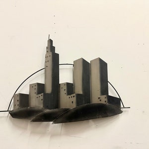 C. Jere NYC Skyline Metal Wall Sculpture