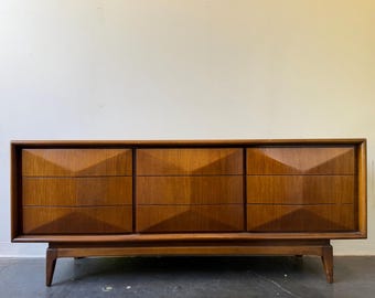 Mid Century Modern Diamond Long Dresser