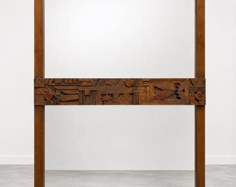 Brutalist style MCM oversized mirror