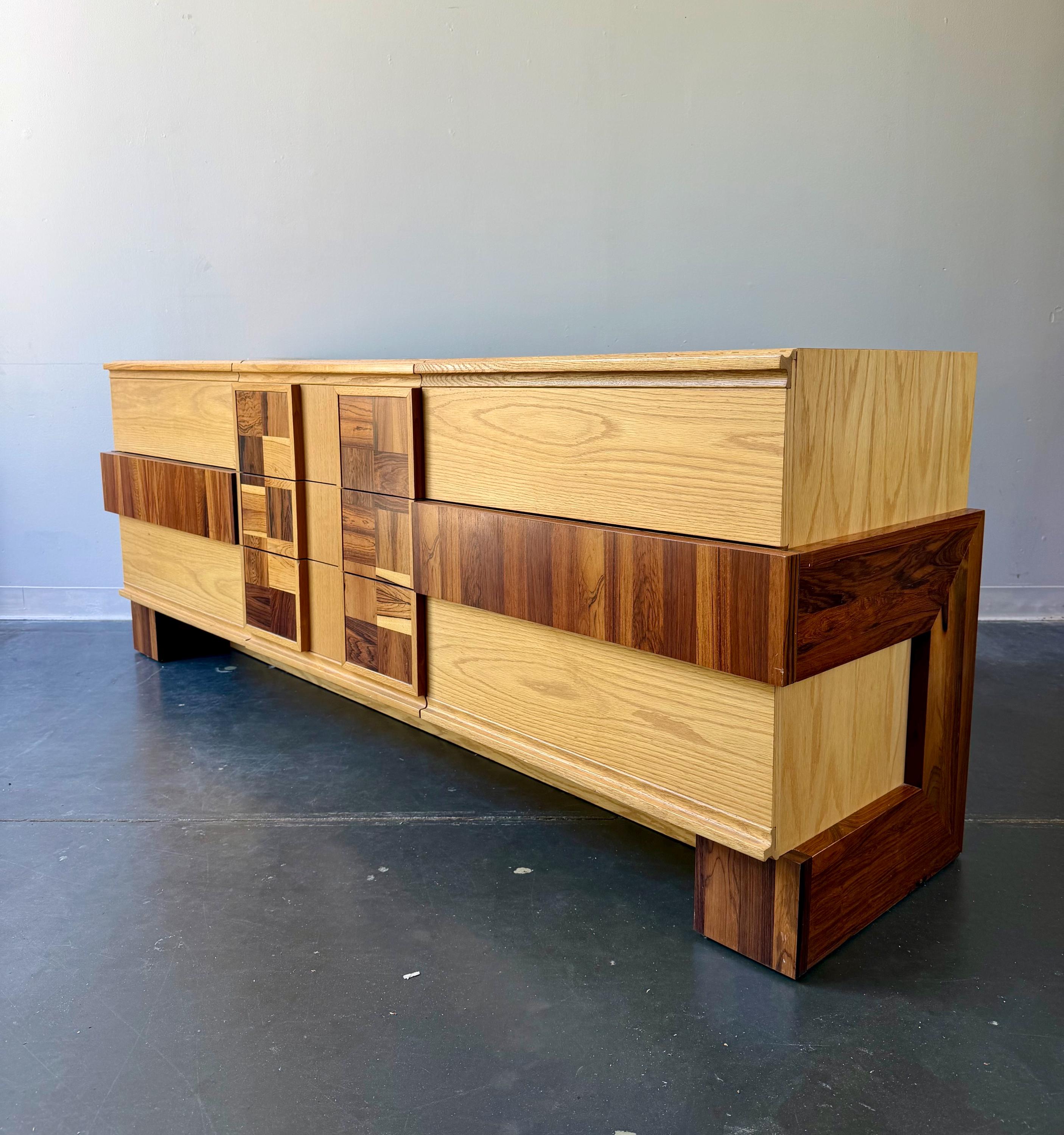 long low dresser Mid Century Modern Long Low Walnut Dresser – Atomic Furnishing & Design main image 0