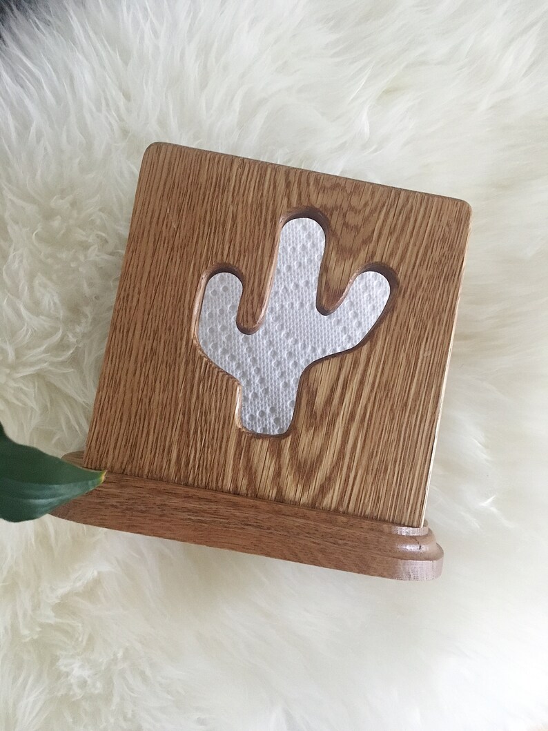 Cactus Napkin Holder Handmade Wooden Napkin Holder Southwest Etsy