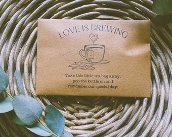 Tea wedding favours  | Wedding gift tea bags | tea gift  | Wedding Gifts