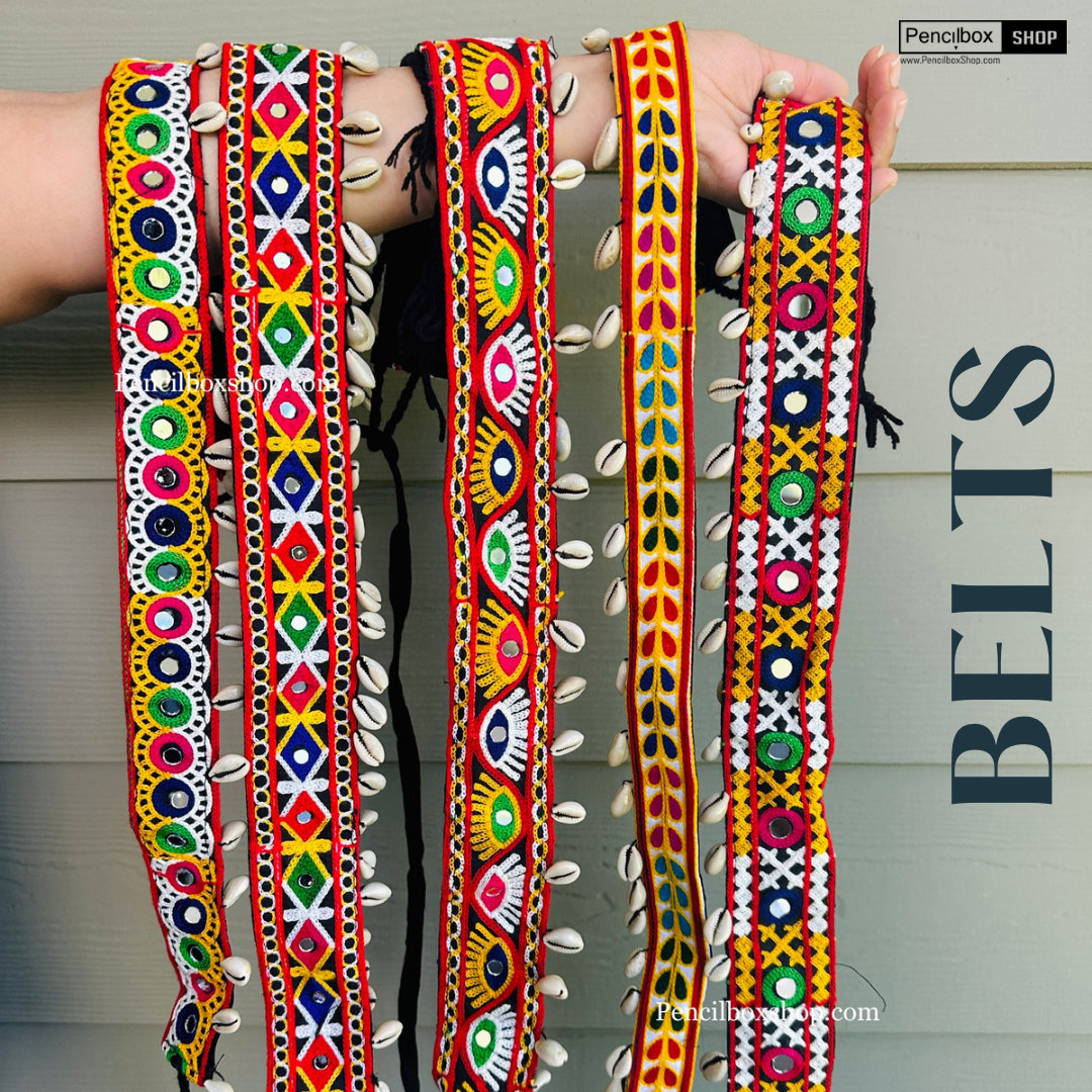 Indian Belts,waist Belts,mirror Work and Shell Belts,embroidery Waist ...