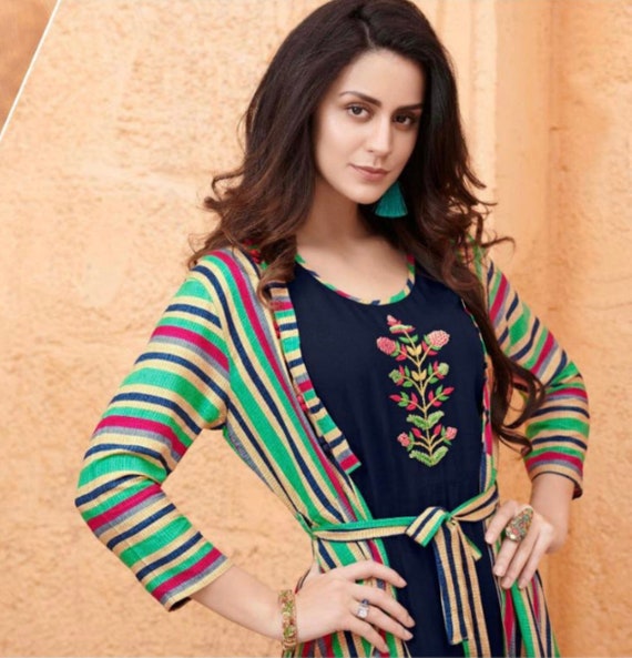 Abbigliamento indiano pezzi abito lungo abbigliamento firmato