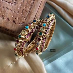 Rajwadi Indian Multi openable kadas, Bracelet Kada ,indian jewelery , statement Bracelets , indian kada,kundan kada , indian kada , wedding