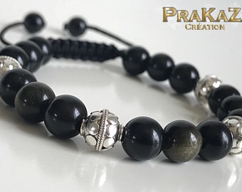 Black Obsidian bracelet