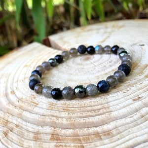 Lava stone bracelet / Labradorite / Tourmaline / Falcon eye / Hematite / Men&#39;s bracelet / Protection bracelet / Women&#39;s bracelet