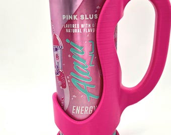 3D Printed 12oz Skinny Can Holder With Handle – Fits Alani Nu