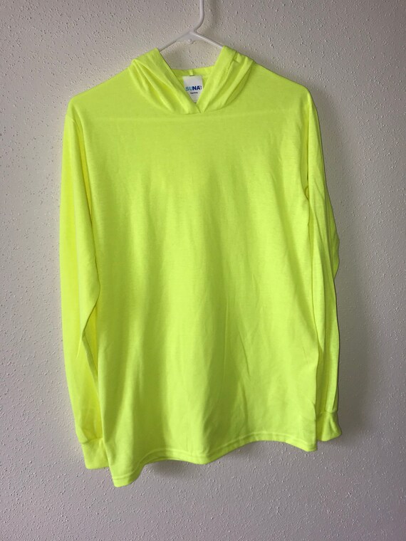 neon yellow long sleeve top