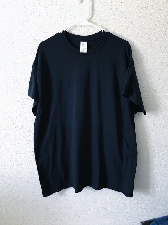 Plain Black T Shirt Unisex Etsy
