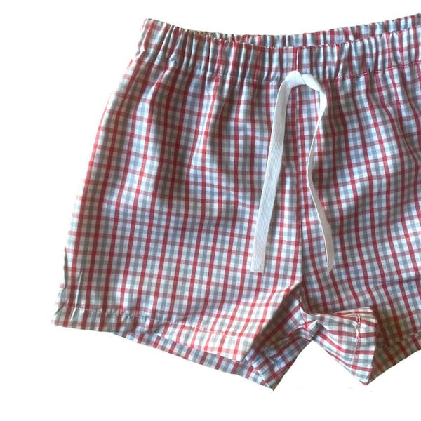 Tri-check shorts for children / Short length