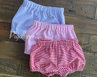 Gingham Shorts Bloomers for Babies and Children - Unisex - Etsy