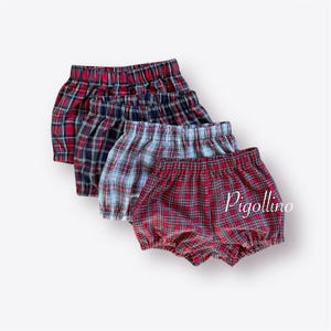 Plaid bloomers for children, Tartan plaid bloomer shorts, Unisex