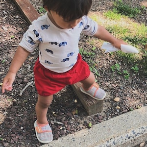 Pantalones cortos de algodón para niños / Colores lisos / Unisex