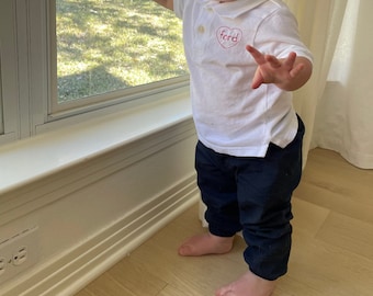 Pantalones de burbuja de algodón sólido para niños