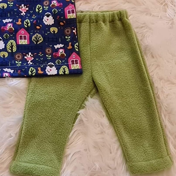Fleece pants in solid colors for children, Fleece jogger pants, Unisex