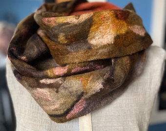 Nuno Felted Infinity Scarf