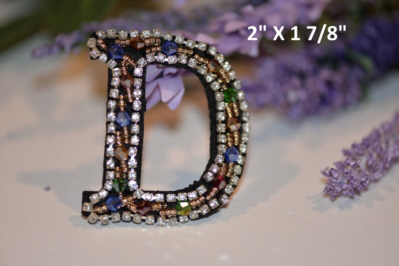 size 2 good for brooch sew-on decoration handmade hairpin Embroidered beaded patch letters fruits