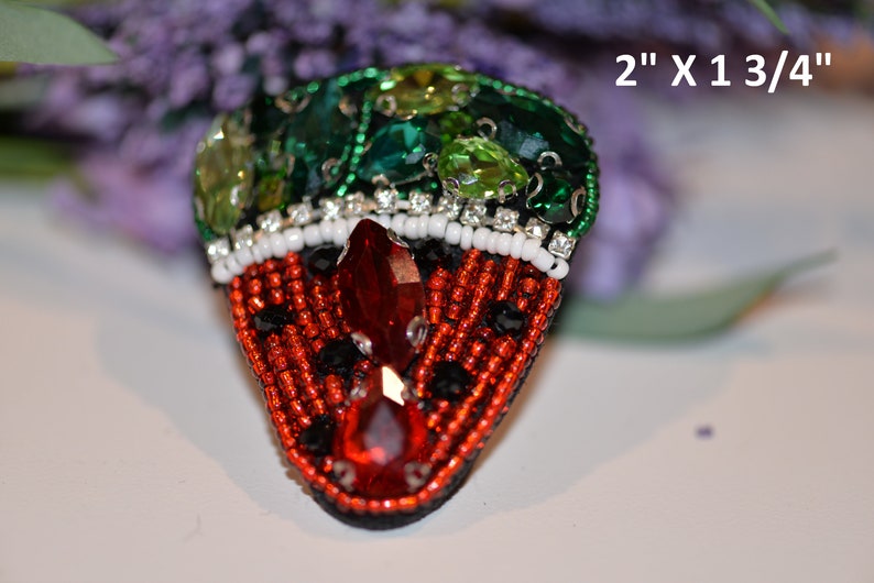 size 2 good for brooch sew-on decoration handmade hairpin Embroidered beaded patch letters fruits
