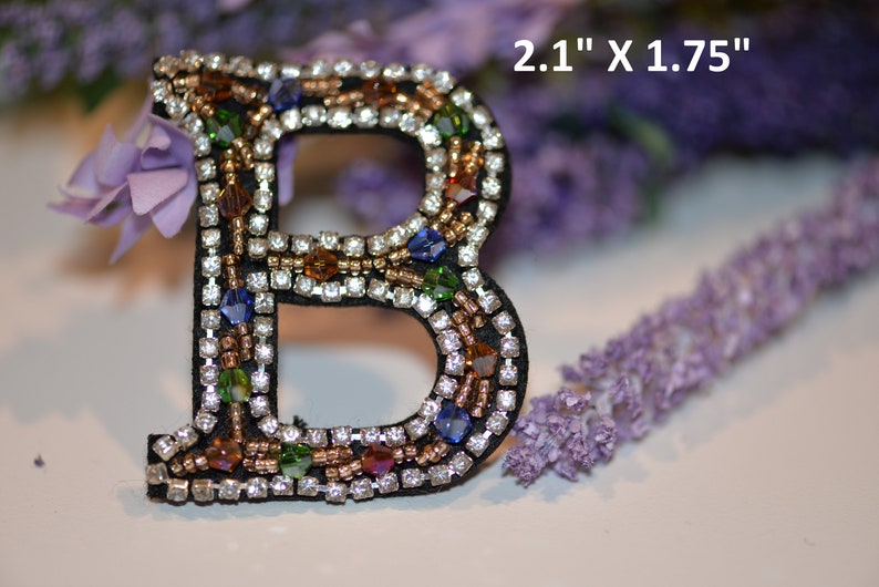 size 2 good for brooch sew-on decoration handmade hairpin Embroidered beaded patch letters fruits