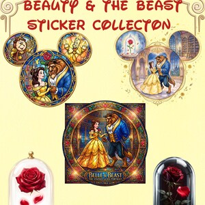 Beauty & The Beast Sticker Collection | Stained Glass | Pixie Dust | Fish Extender