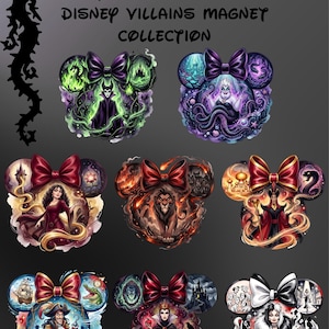 Disney Villains öronmagnetkollektion | Kryssningsdörr | Älvdamm | Fiskförlängare
