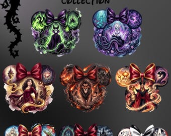 Colección de imanes para orejas de villanos de Disney / Puerta de crucero / Polvo de hadas / Extensor de peces