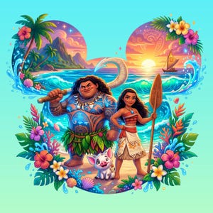 Moana & Friends Cruise Door Magnet