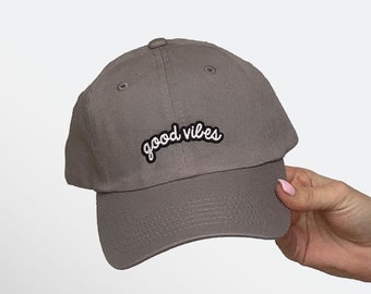 Hat for Small Heads | "Good Vibes" Patch