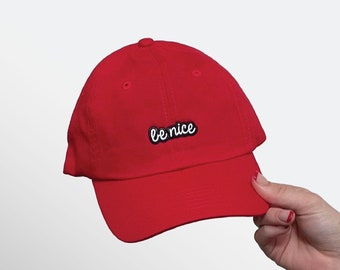 Hat for Small Heads | "Be Nice" Patch