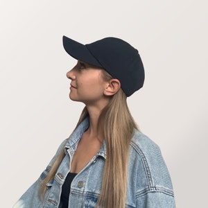 Hat for Small Heads Women's Small-fit Navy Blue image 1
