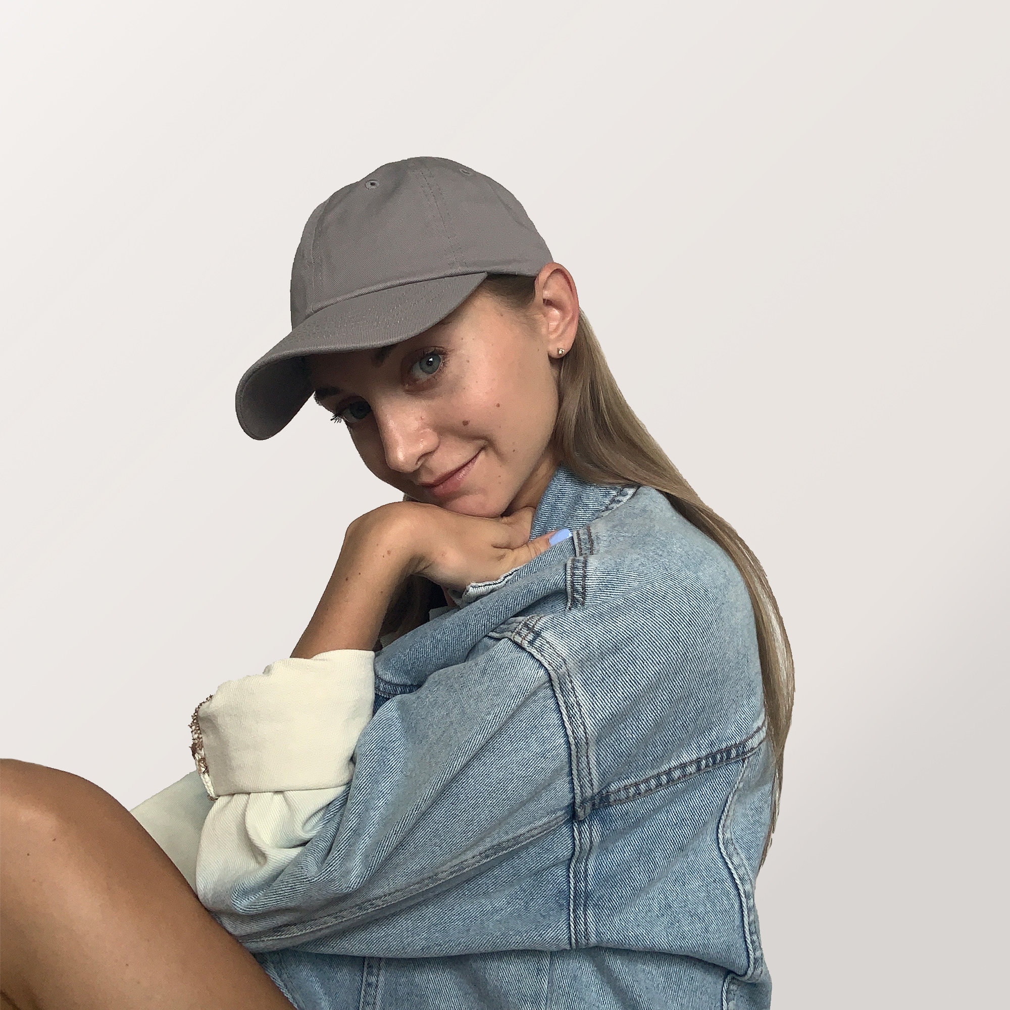 Hat for Small Heads Women's Petitefit (Grey)