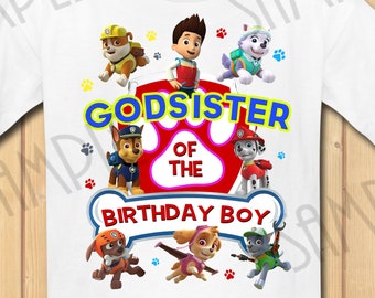 paw patrol svg birthday shirt