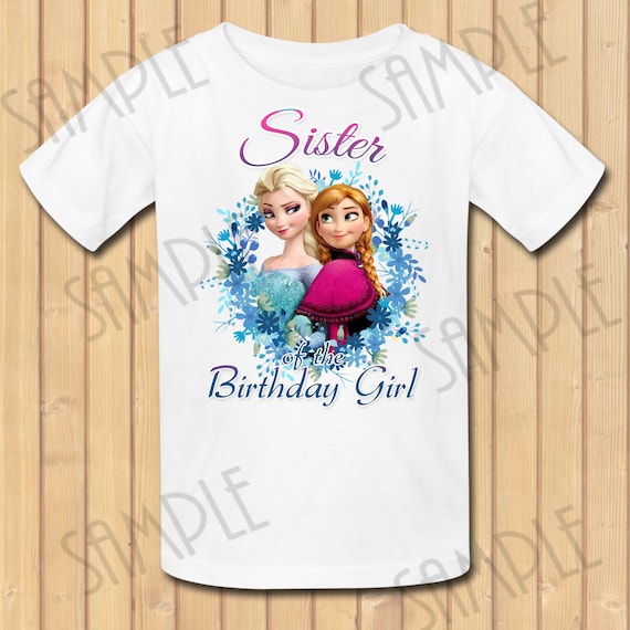 Download Disney Frozen Anna Elsa SVG Sister of the Birthday Girl | Etsy