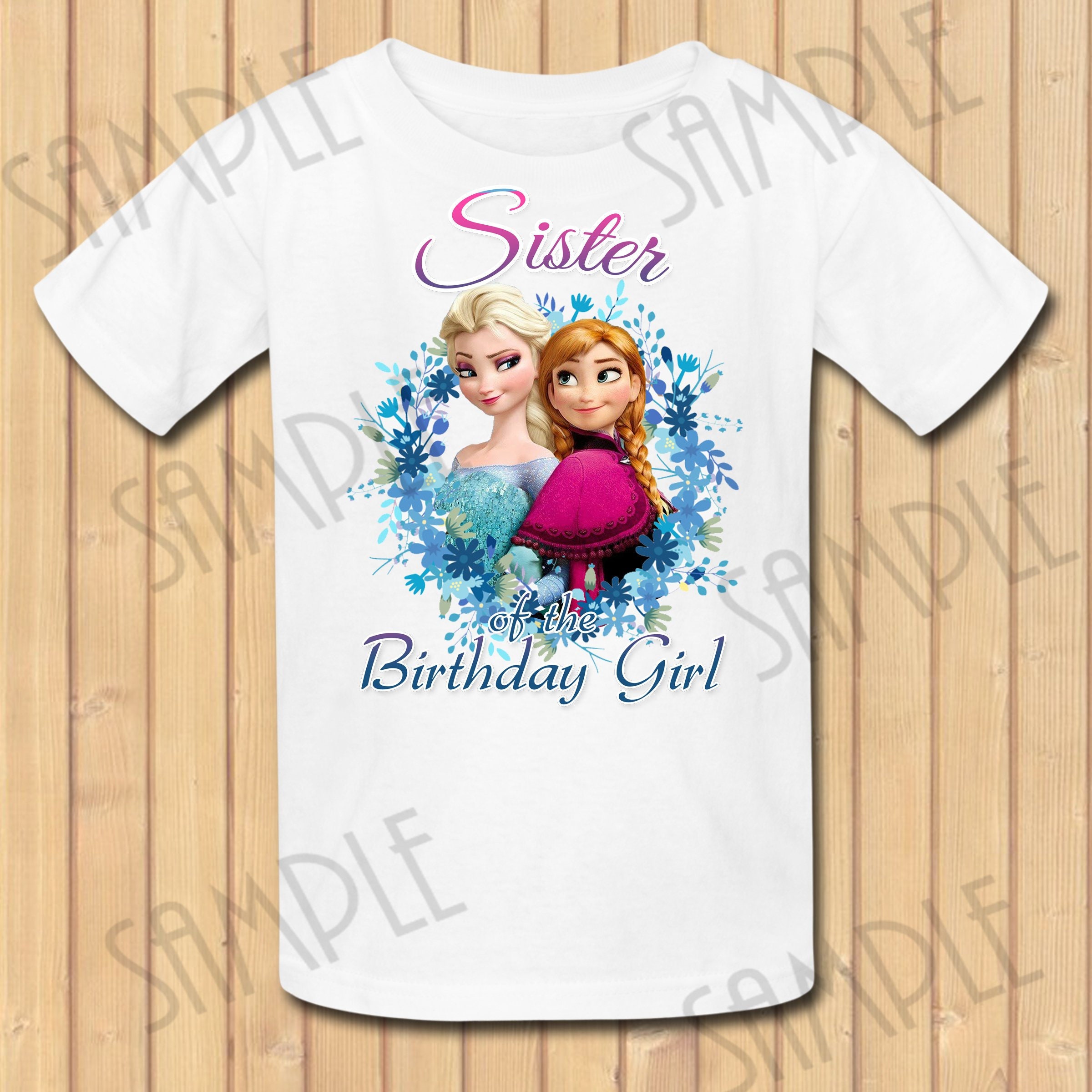 Download Disney Frozen Anna Elsa SVG Sister of the Birthday Girl | Etsy