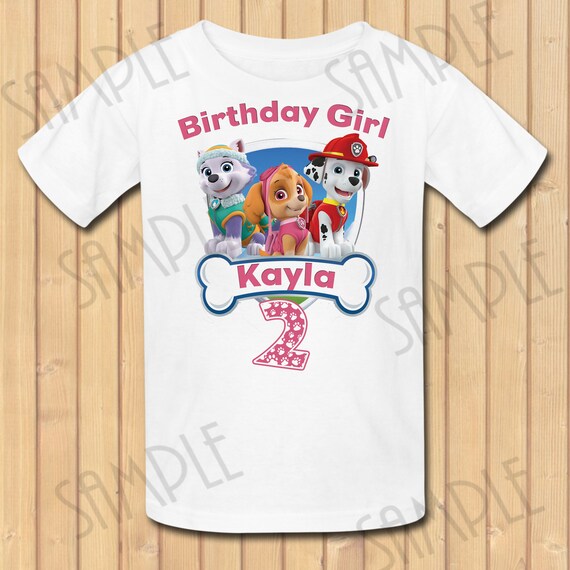 Download Free Paw Patrol Skye Everest Marshall Birthday Girl Instant Etsy SVG Cut Files