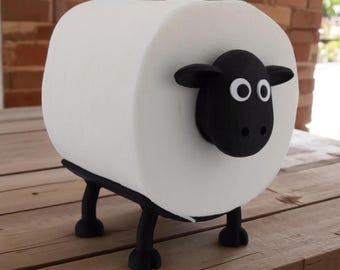 Sheep Toilet Paper Holder - Stackable Bathroom Decor