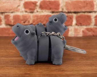 Pygmy Hippo - Mini 3D Printed Fidget Toy