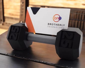 Dumbbell Business Card Holder - Gym & Trainer Gift