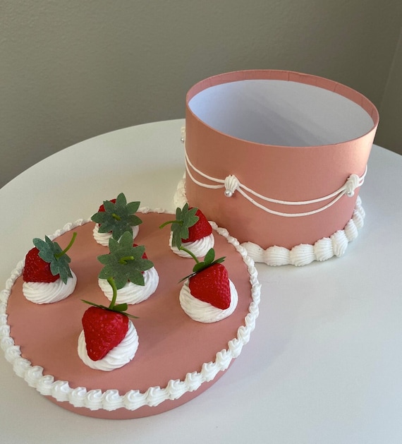 Scatola Portagioie Forma Fragola Portagioie per Collane Scatola per
