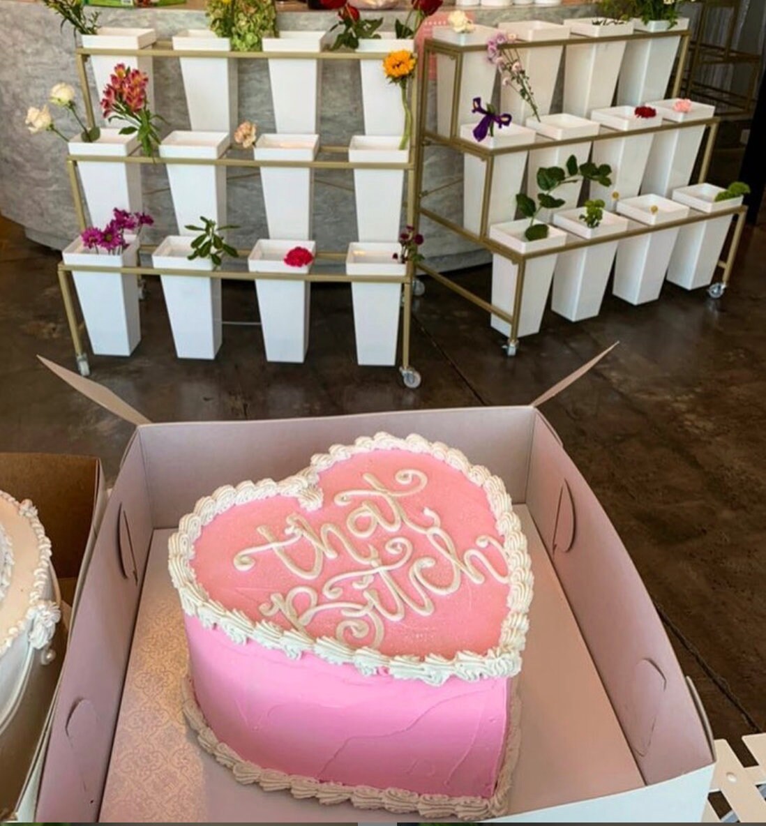 That Bitch Cake / 9 Inch Cake / Y2K / Heart Cake / Viral Cake Etsy