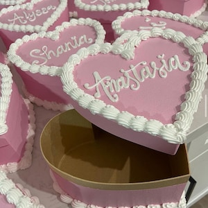 Heart Shaped Fake Cake Box / Hot & Smart Graduation Cake / Customizable Heart Cake Box image 10